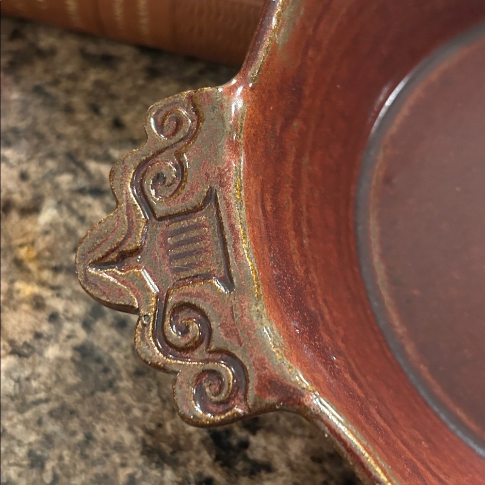 Full Moon Pottery Drip Glaze Stoneware Bowl - Signed and Stamped